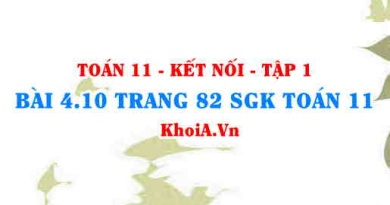 Bài 4.10 trang 82 SGK Toán 11 tập 1 Kết nối tri thức